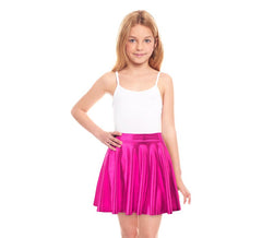 Metallic-Flugrock für Mädchen in Fuchsia