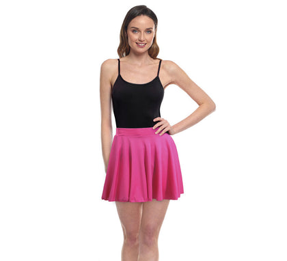 Falda de Vuelo fucsia para mujer