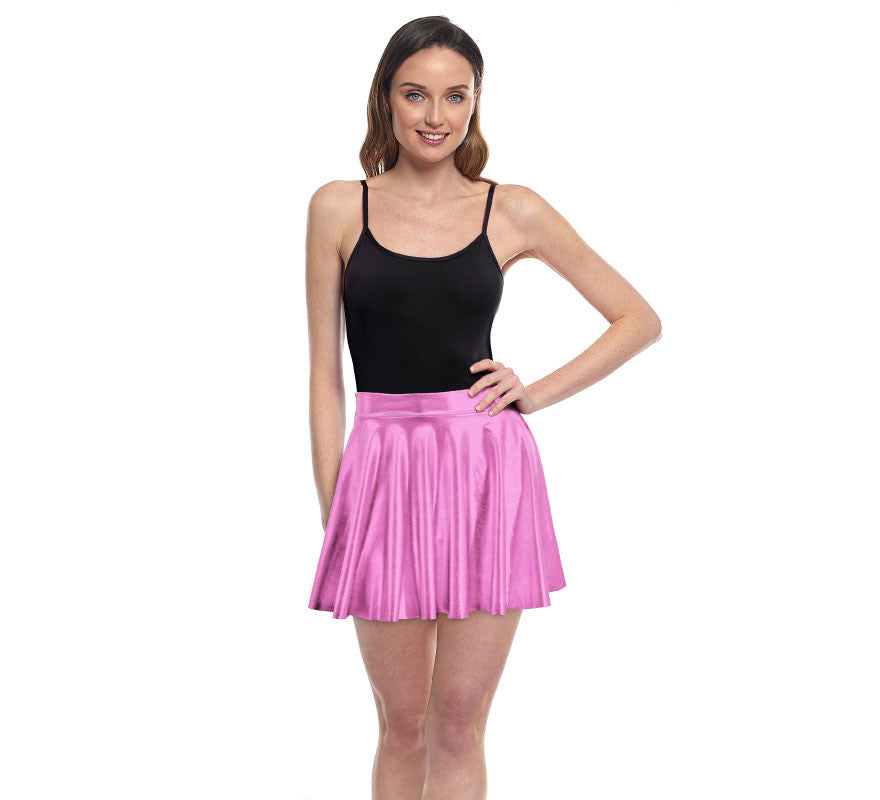 Translation missing: de.Falda de Vuelo rosa metal para mujer