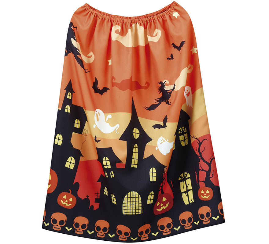 Translation missing: de.Falda Halloween Naranja Acampanada