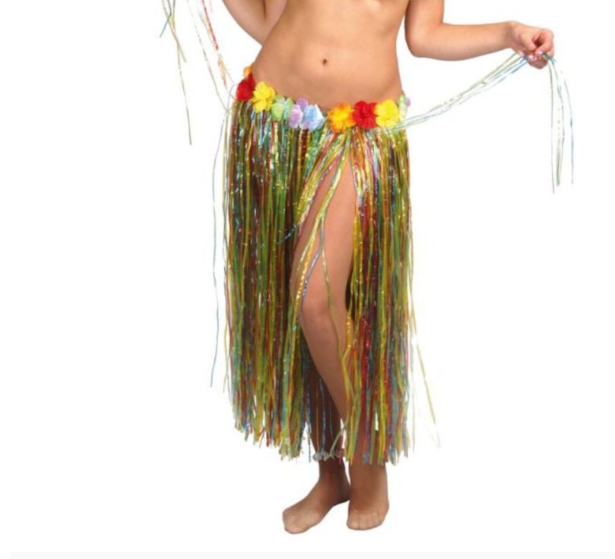 Translation missing: de.Falda Hawaiana con Flores en varios colores 75 cm