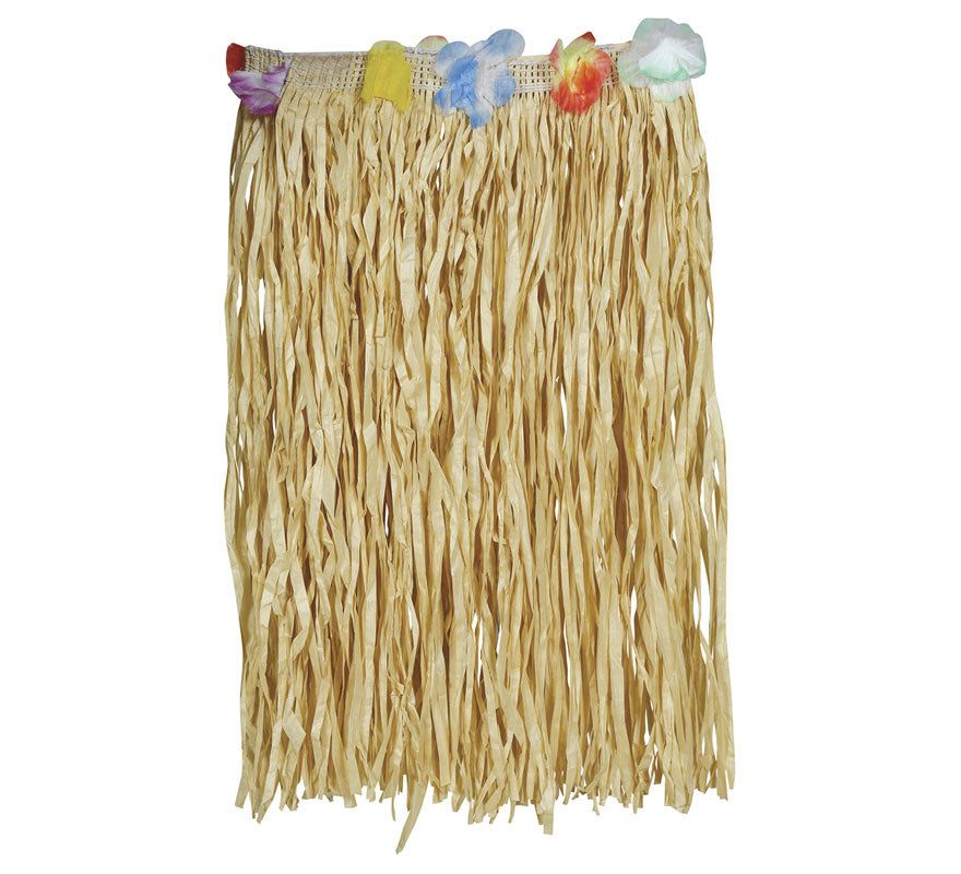 Falda Hawaiana de paja de 40 cm adulta