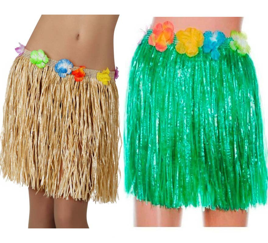 Translation missing: es.Falda Hawaiana en 2 colores 41 cm