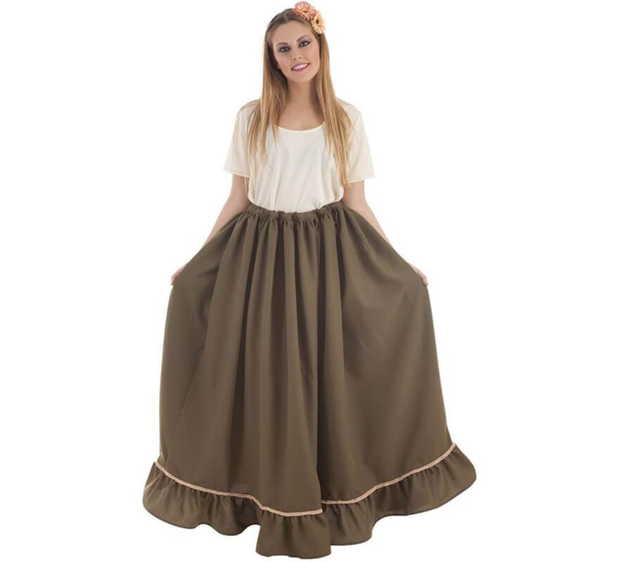 Translation missing: de.Falda Medieval Verde para mujer