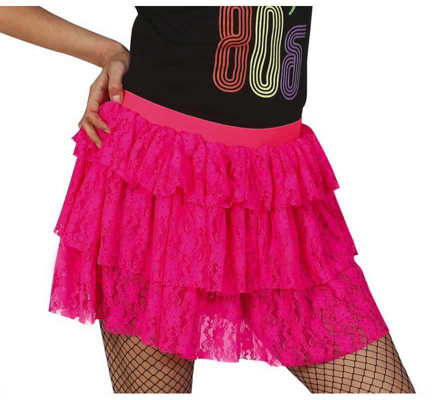 Translation missing: de.Falda de encaje en varios colores de los años 80