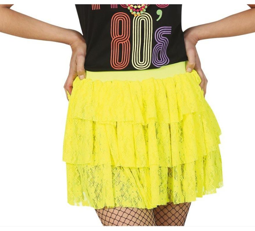 Translation missing: de.Falda de encaje en varios colores de los años 80
