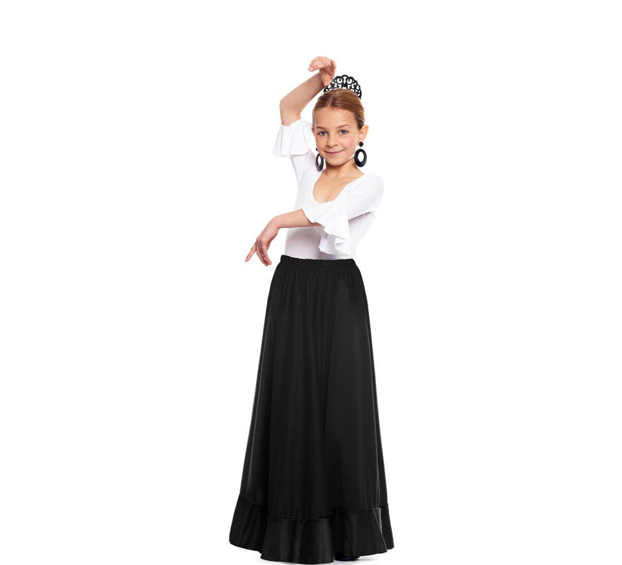 Translation missing: de.Falda Sevillana de Ensayo Negra para niña