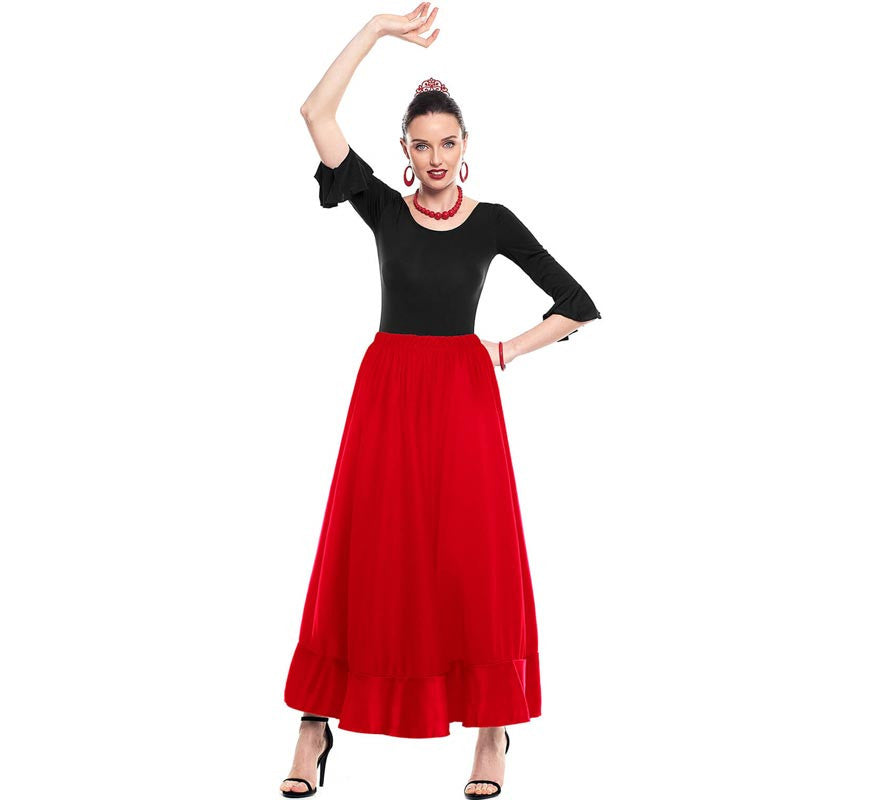 Translation missing: de.Falda Sevillana de Ensayo roja para mujer