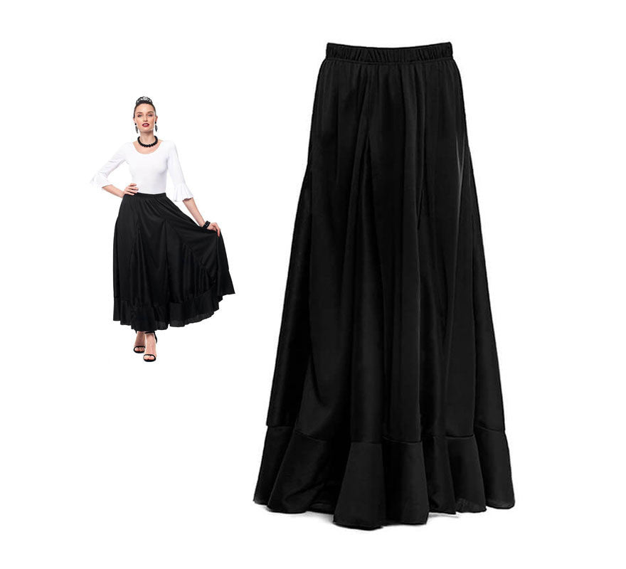 Translation missing: de.Falda Sevillana de Quillas negro para mujer