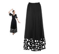 Falda Sevillana doble Volante con Lunar negro y blanco para mujer