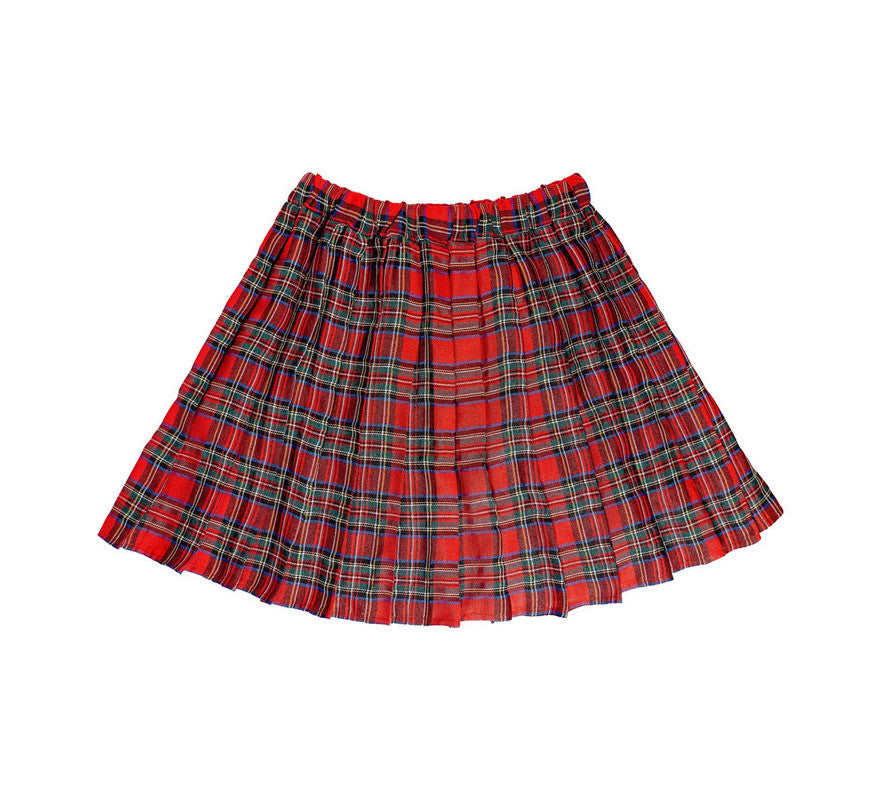Translation missing: de.Falda Tartán Escocesa Roja para mujer