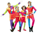 Familia de Bufones multicolor con antifaz