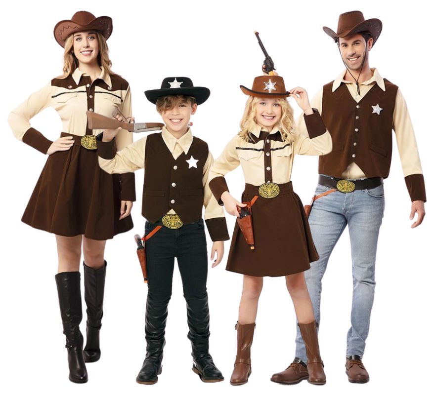 Translation missing: de.Familia de Vaqueros beige y marrón