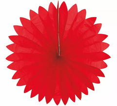Runder roter Fächer 74 cm