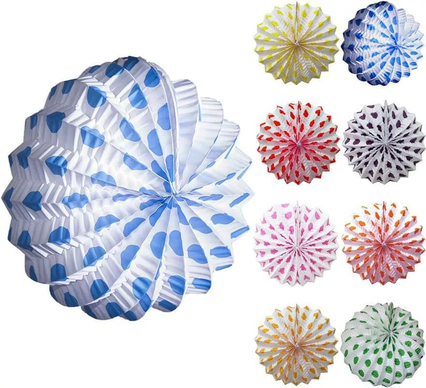 Translation missing: de.Farolillo blanco con lunares pequeños en varios colores