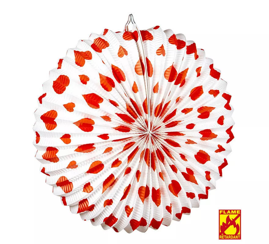 Translation missing: de.Farolillo de Corazones Rojos Pirorretardante de 36 cm/dm