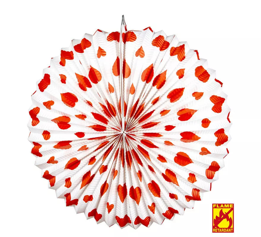 Translation missing: de.Farolillo de Corazones Rojos Pirorretardante de 36 cm/dm