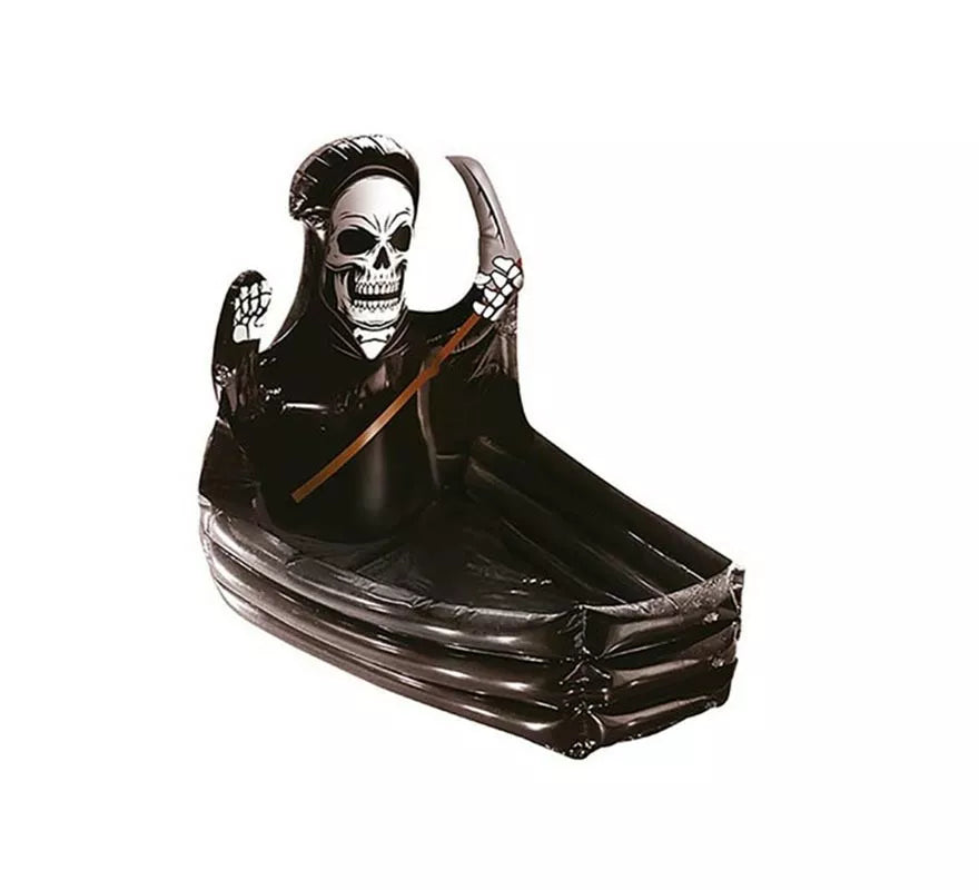 Translation missing: de.Féretro con Calavera Muerte en Nevera Hinchable de 100x35 cm