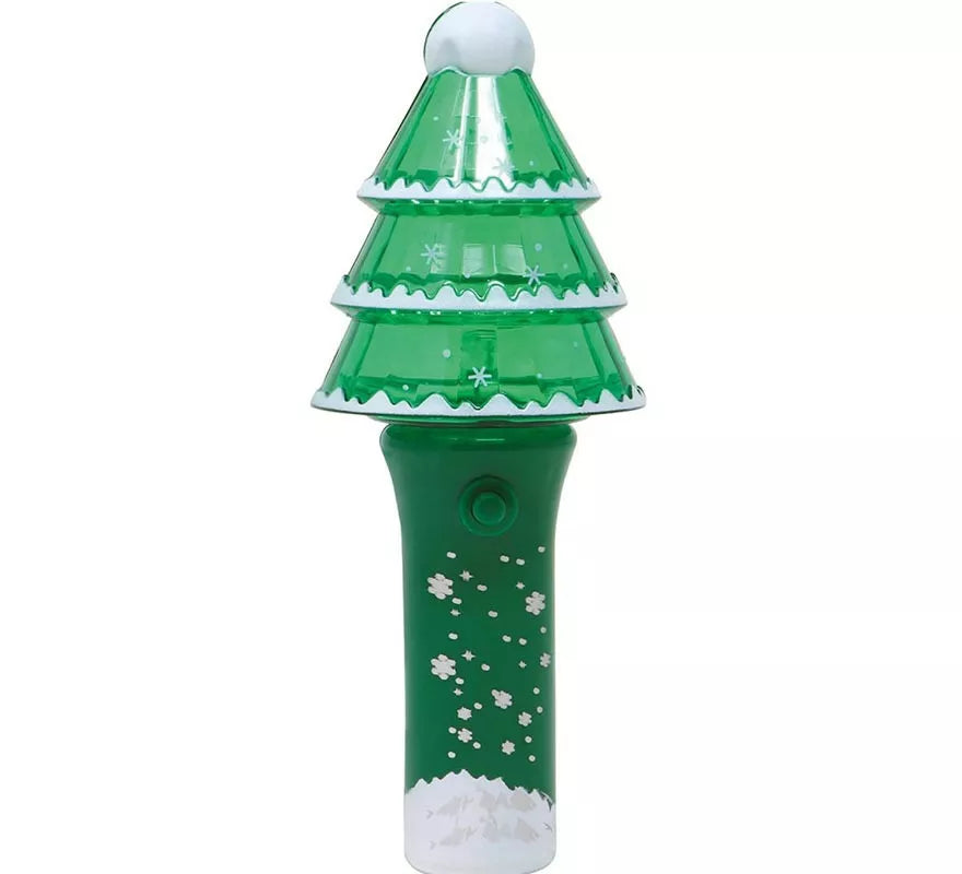Translation missing: de.Figura de Árbol Navidad con varita y luz de 13 cm