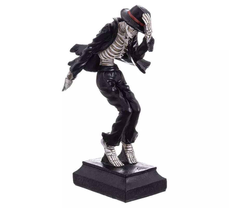 Translation missing: de.Figura de Esqueleto Bailarín con Sombrero negro de 14,4x10,2x28 cm