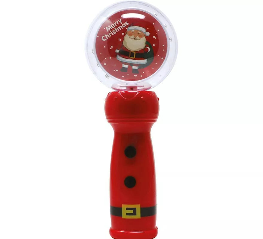 Translation missing: de.Figura de Papá Noel con varita bola y leds de 21 cm