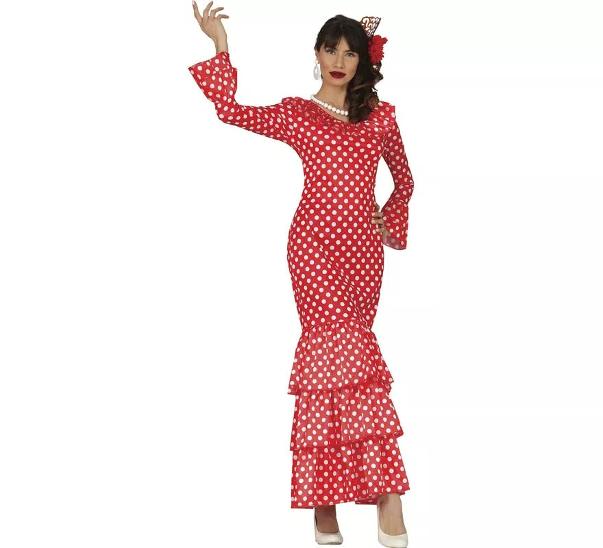 Translation missing: de.Flamenca Rojo con Lunares para mujer