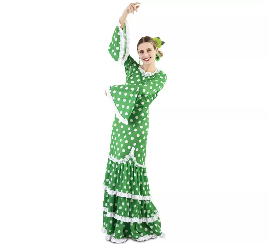 Translation missing: de.Flamenca Verde con lunares para mujer