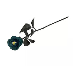 Blaue und schwarze Blume mit Katzenauge 42 cm