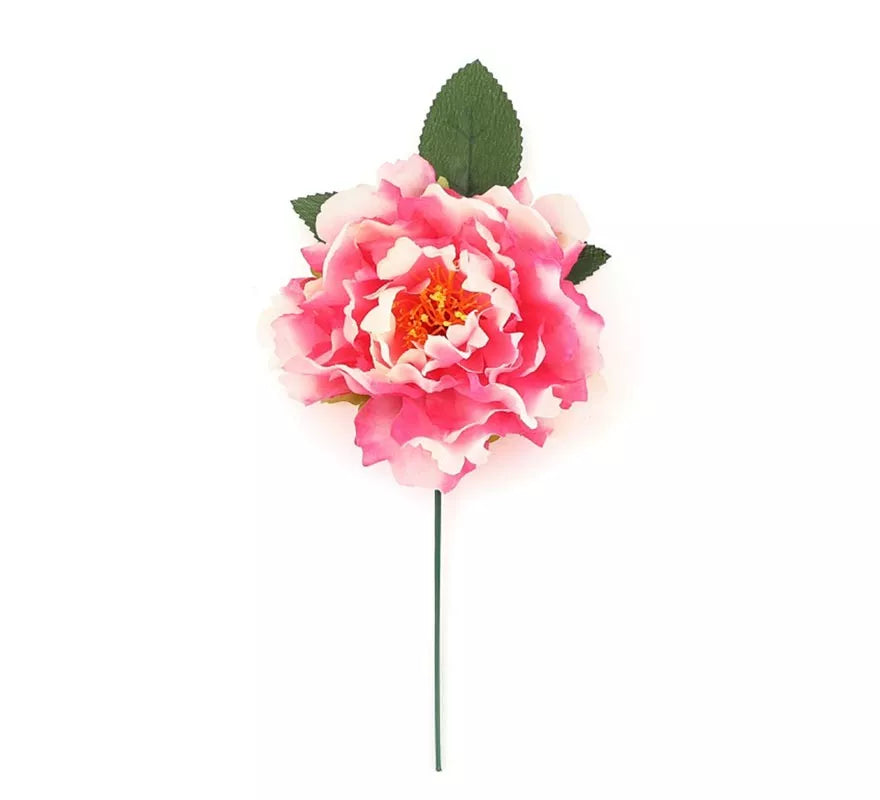 Translation missing: de.Flor con Pinza rosa y blanco de 14 cm