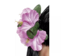 Rosa Hawaii Blume für Haare mit Clip