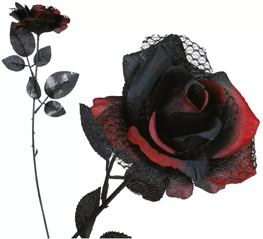 Translation missing: de.Flor Roja y Negra 40 cm