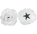 Flor Rosa Blanca para Flamencas y Chulapas