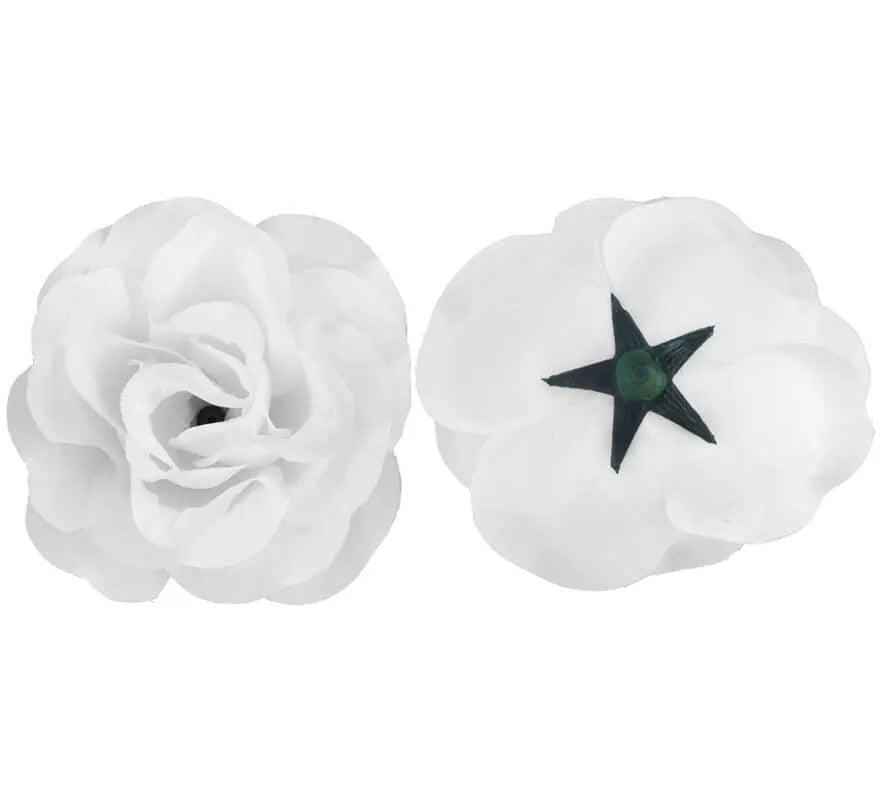 Translation missing: de.Flor Rosa Blanca para Flamencas y Chulapas