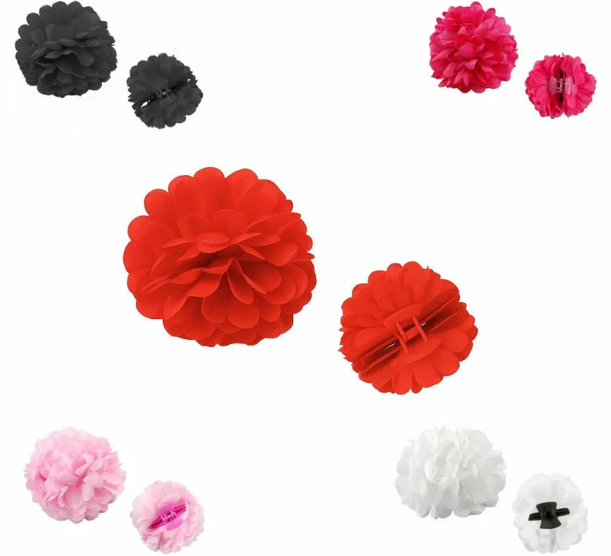 Translation missing: de.Flor Sevillana con Pinza de 13 cm en varios colores