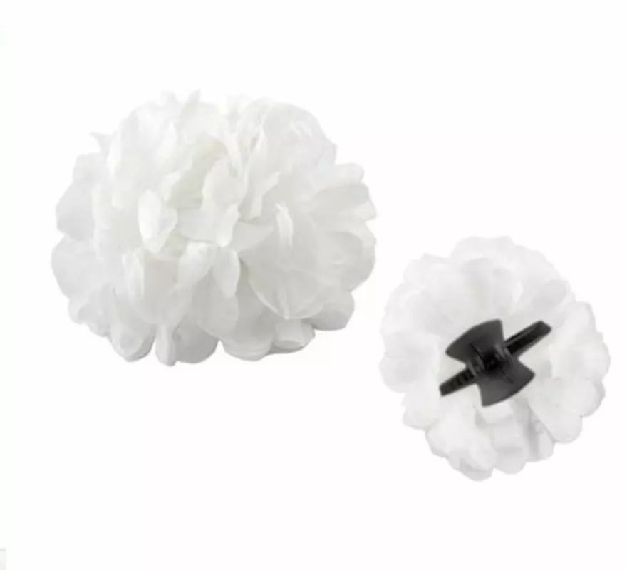 Flor Sevillana o Chulapa de 8 cm con pinza en varios colores