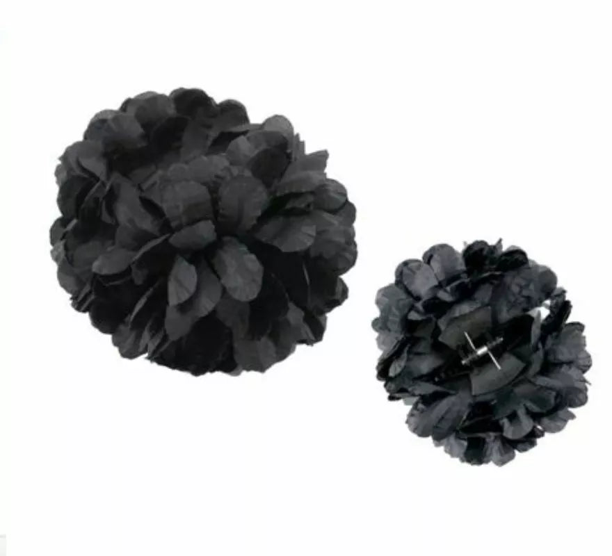 Flor Sevillana o Chulapa de 8 cm con pinza en varios colores