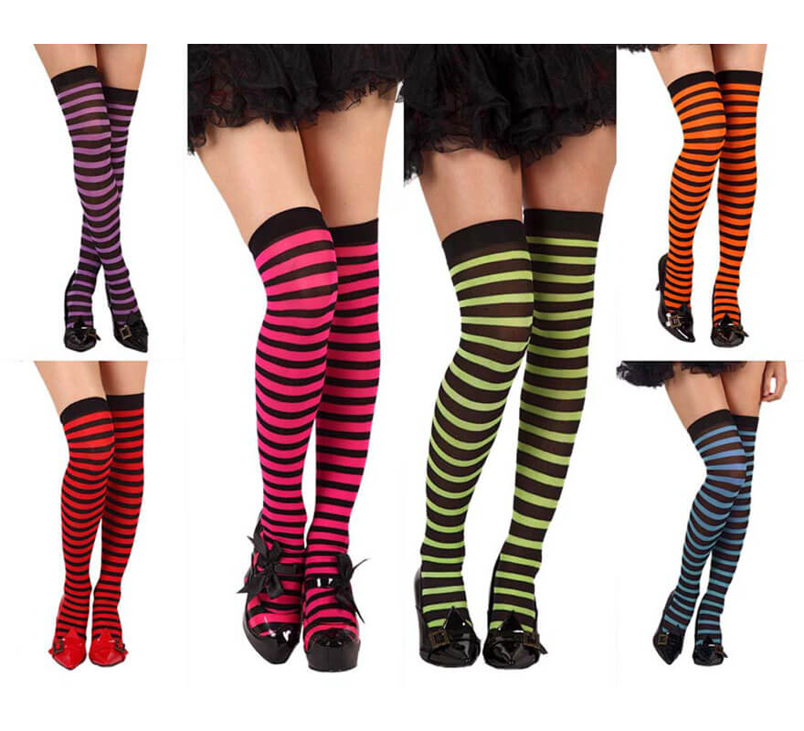 Translation missing: de.Medias de liga rayadas. Colores surt. Precio ud