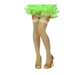 Medias Liga de rejilla verde neon talla única