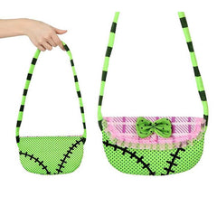 Grüne Monstertasche für Halloween
