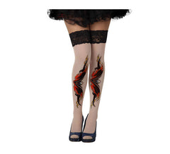 Strumpfhose Punk League mit Tattoos