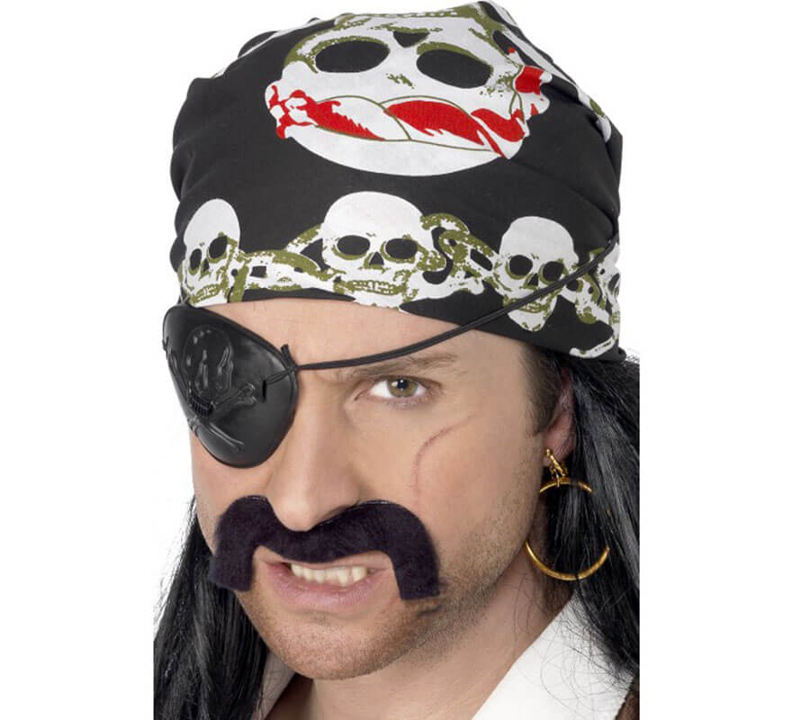 Translation missing: de.Bandana Pirata con Calaveras Rojas y Verdes