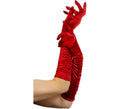 Guantes Largos de Seductora Rojos 46 cm para Mujer