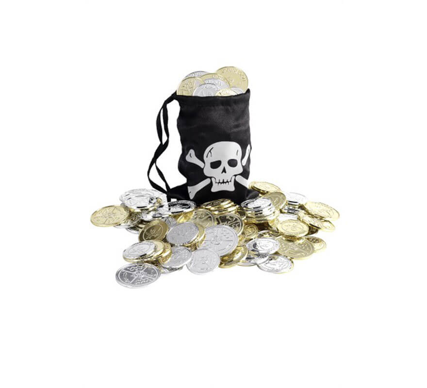 Translation missing: de.Bolsa del Tesoro Pirata con Monedas