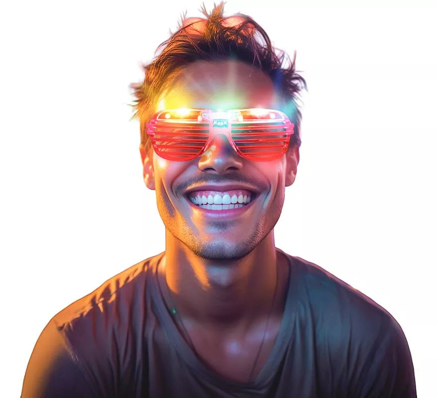 Translation missing: de.Gafas a rayas con Led