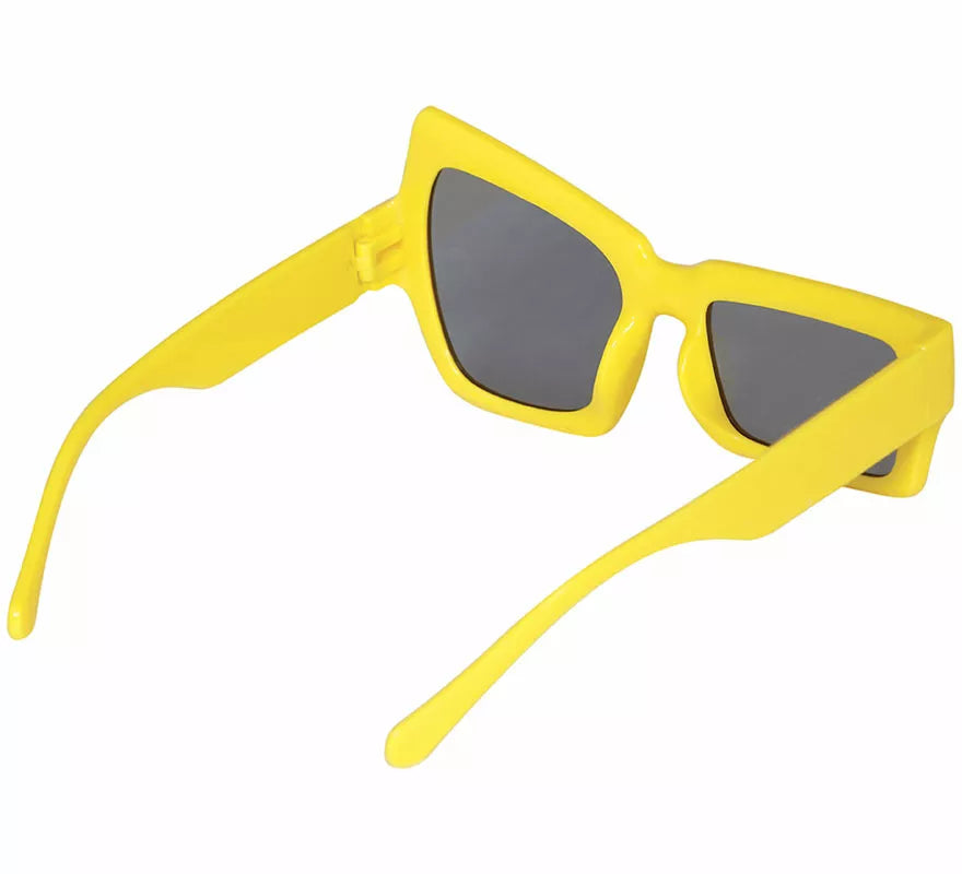 Gafas amarillas con guiño adulto
