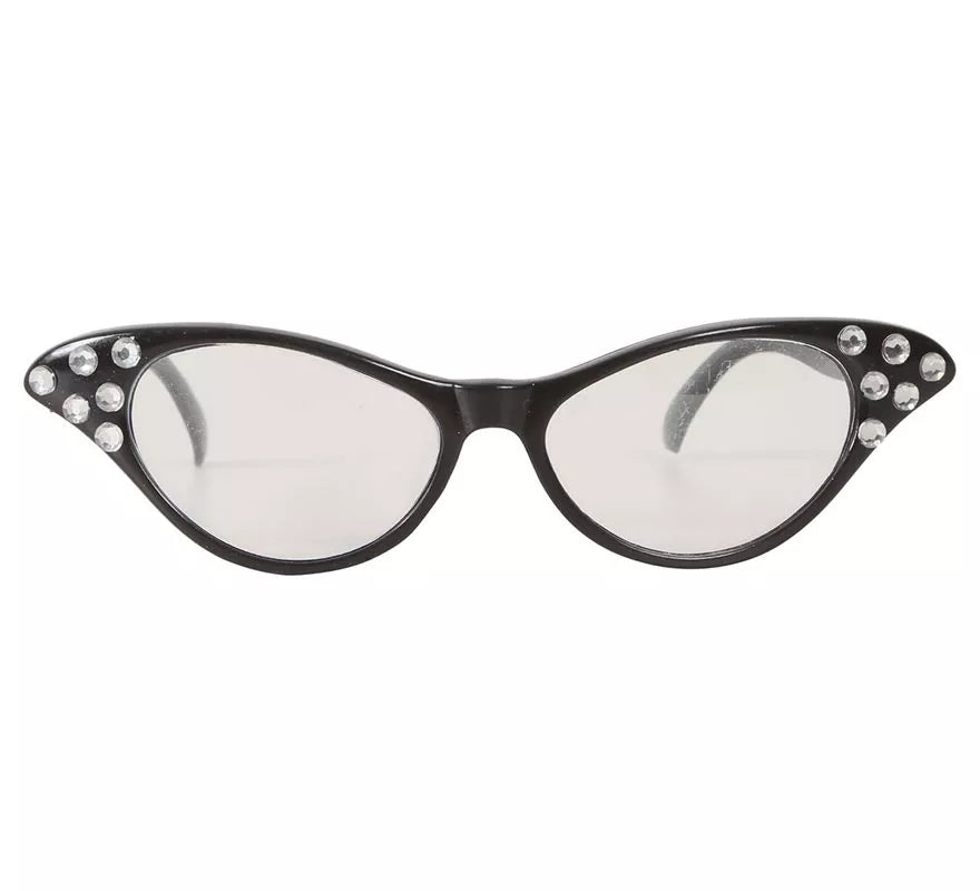 Translation missing: de.Gafas años 60 negras con cristales