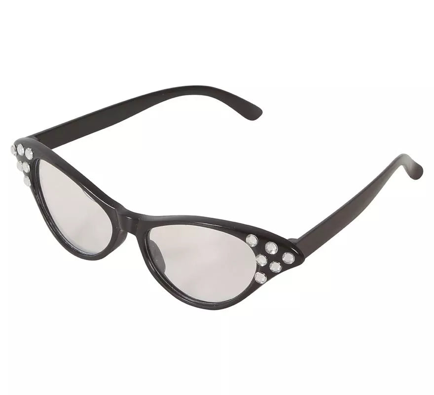 Translation missing: de.Gafas años 60 negras con cristales