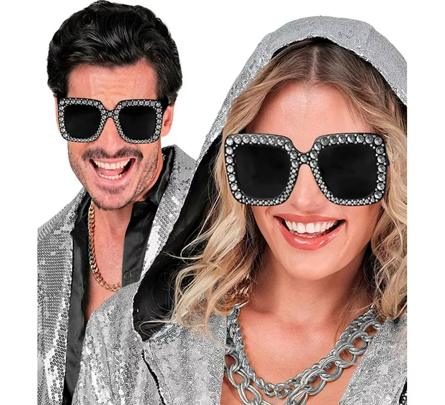 Gafas Años 70 Strass en varios colores