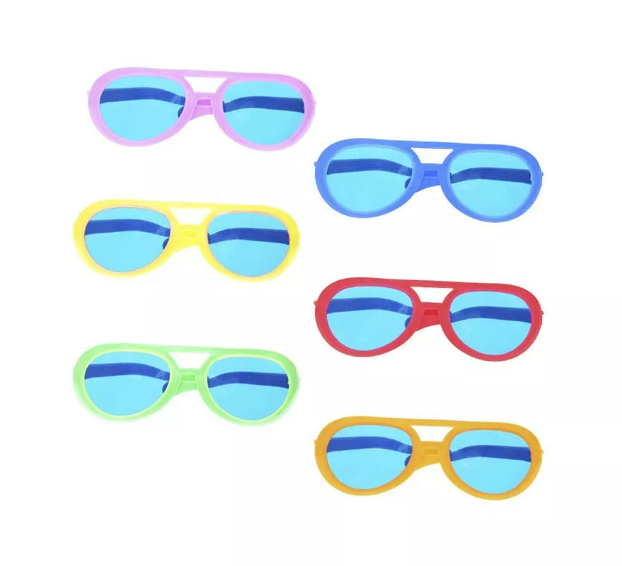 Translation missing: de.Gafas azules gigantes colores surtidos