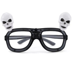 Totenkopfbrille mit Licht
